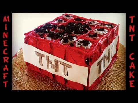 Minecraft in Real Life - Real Life Minecraft How to make a TNT Block Cake