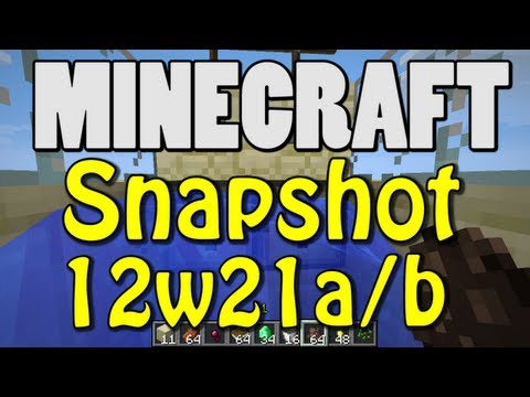 Minecraft Snapshot 12w21a/12w21b (NEW CREATIVE MENU! STONE MONSTER BLOCKS!)
