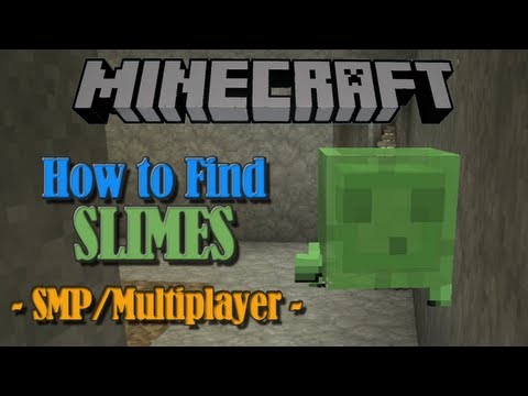 How to Find Slimes in SMP / Multiplayer - Minecraft Tutorial