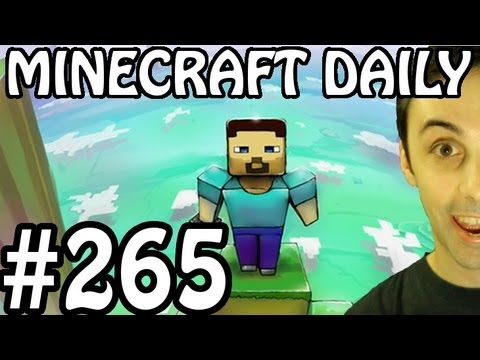 Minecraft Daily 30/05/12 (265) - Emerald Ore Returns! Skydiving Creepers? Wild Mushrooms!?