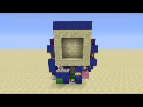 Super Compact 3x3 Piston Door [Minecraft Redstone Tutorials] *It's 7x3!