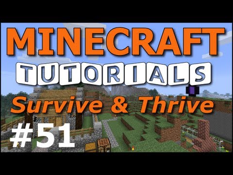 Minecraft Tutorials - E51 Light Posts and Lamps (Survive and Thrive II)