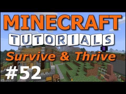 Minecraft Tutorials - E52 Jukebox and Music Discs (Survive and Thrive II)