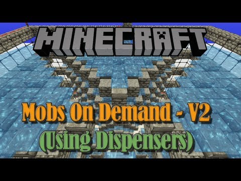 Mobs On Demand v2 (Using Dispensers) - Minecraft 1.3 spawner
