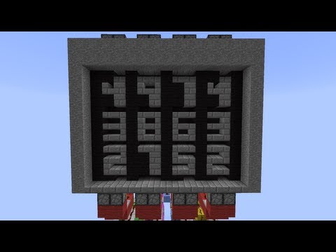 Mechanical Combination Lock [Redstone Showcase] *Commentary with FVDisco!