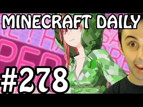 Minecraft Daily 28/06/12 (278) - More Japanese Animation! Fishing Trip! Rabbit's Hold!