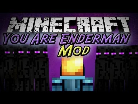 Minecraft Mod Showcase: YOU ARE THE ENDERMAN Mod - Be an Enderman!