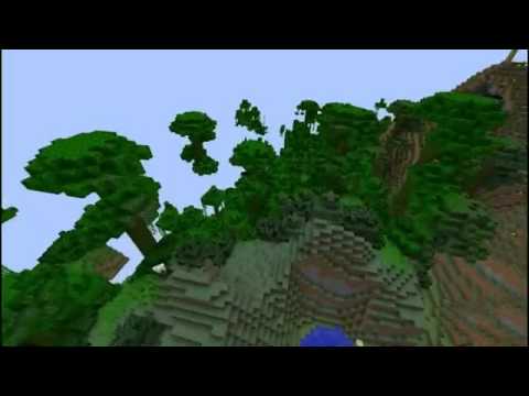 #Minecraft Amazing world seeds - jungle ravine and village