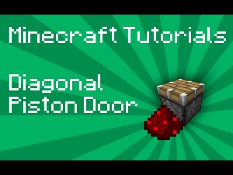 #Minecraft 1.3: Diagonal Piston Door TUTORIAL