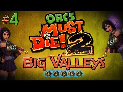 Orcs Must Die 2: Warmage Sorceress - Big Valleys (5 Skulls)