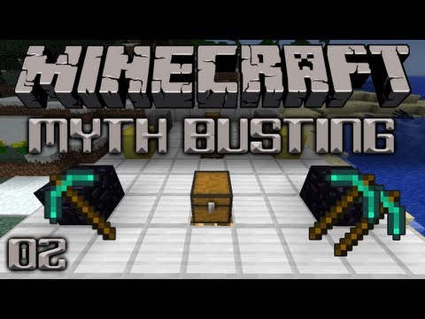 Minecraft Myth Busting 03 Can 2 Players Mine A Block Faster?