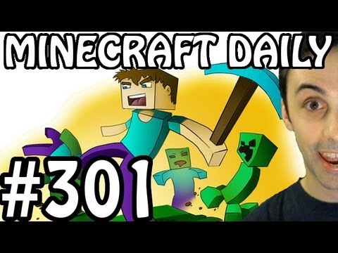 MINECRAFT DAILY 05/09/12 (301) - Gold Rush! Minecraft Dude! The Bedrock Block!