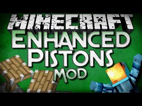 Minecraft Mod Showcase: Enhanced Pistons Mod - Launch Yourself!