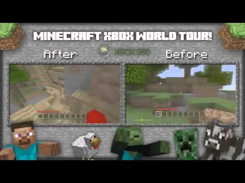 #Minecraft World Tour: Dual Screen Before and After xbox 360