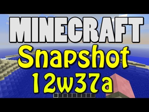 Minecraft Snapshot 12w37a (Pumpkin Pie! New Superflat Worlds! Jumping Pigs!)