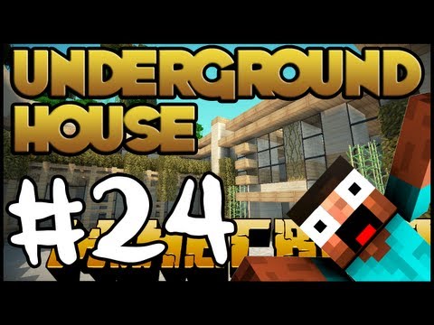 Minecraft Lets Build HD: Underground House - Part 24