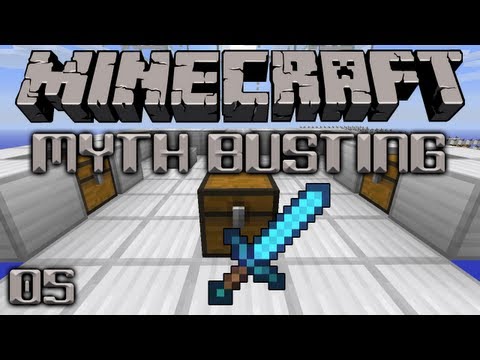 Minecraft Myth Busting 05 Does Looting Affect Rare Drops?