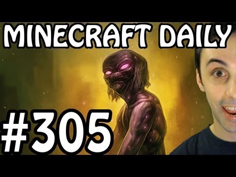 MINECRAFT DAILY 27/09/12 (305) - Tale of the Iron Golem! Enderman's Twilight Zone! Spawn Protection!