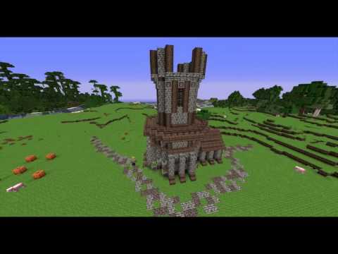 #Minecraft Medieval Windmill Timelapse