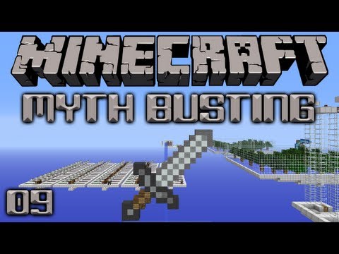 Minecraft Myth Busting 09 Blocking Damage