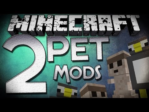 Minecraft Mod Showcase: Pet Penguin and Clay Golem Mods - 2 Pet Mods in 1!