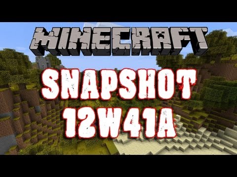 #Minecraft 1.4 Update - 12w41a Snapshot Coverage, Anvil capes and more