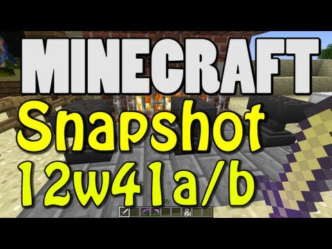 Minecraft Snapshot 12w41b - Anvil (Rename, Repair, Combine)