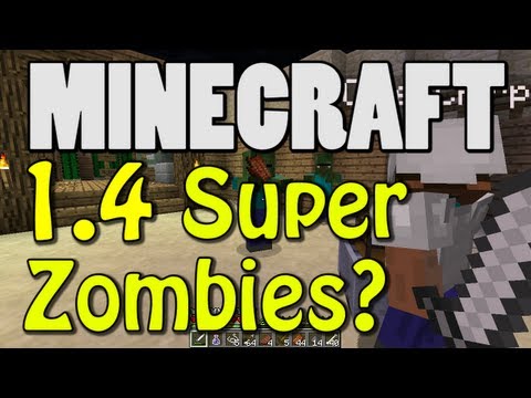 Minecraft 1.4 Super Zombies? PROOF INSIDE! (Snapshot 12w41b)