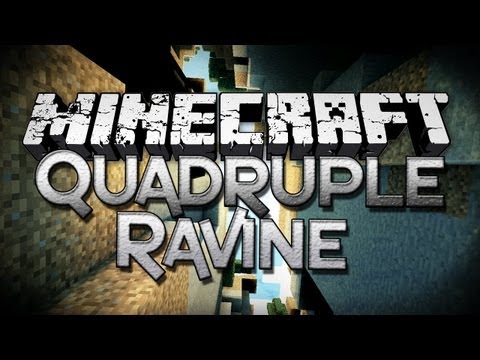 Minecraft: 1.3 Seeds - Quadruple Ravine - Mountains, Ravines, Villages, and More!