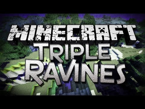 Minecraft: 1.4 Seeds - Triple Ravines - Three Ravine Vortex!!!