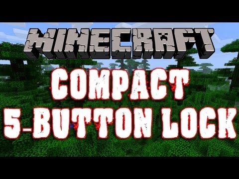 #MINECRAFT Compact Hidden Combination Lock Tutorial