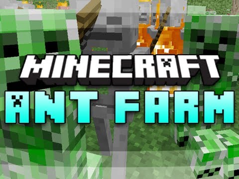 Extreme Ant Farm Survival: Episode 21 - Creeper Farm! [Minecraft Map]