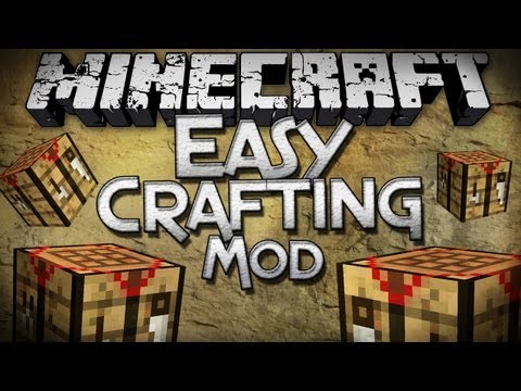 Minecraft Mod Showcase: Easy Crafting Mod - Automatic Crafting Recipes!